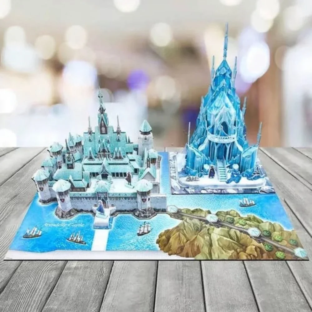 Frozen II Arendelle Castle & Ice Castle 3D Puzzle